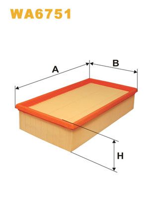 WIX FILTERS oro filtras WA6751